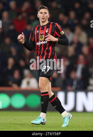 Bournemouth, Angleterre, 11 novembre 2023. Illya Zabarnyi de Bournemouth lors du match de Premier League au Vitality Stadium de Bournemouth. Le crédit photo devrait se lire : Paul Terry / Sportimage Banque D'Images