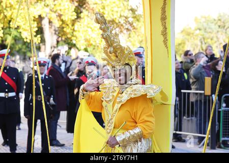 The Lord Mayor's Show 2023, qui remonte à 1215, lorsque le roi John a donné aux habitants de Londres le pouvoir de choisir leur maire. Alderman Michael Mainelli est le nouveau Lord Maire de Londres, Royaume-Uni. Banque D'Images