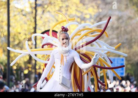 The Lord Mayor's Show 2023, qui remonte à 1215, lorsque le roi John a donné aux habitants de Londres le pouvoir de choisir leur maire. Alderman Michael Mainelli est le nouveau Lord Maire de Londres, Royaume-Uni. Banque D'Images
