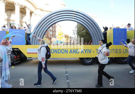 The Lord Mayor's Show 2023, qui remonte à 1215, lorsque le roi John a donné aux habitants de Londres le pouvoir de choisir leur maire. Alderman Michael Mainelli est le nouveau Lord Maire de Londres, Royaume-Uni. Banque D'Images