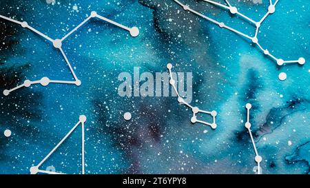 Composition créative de planètes de papier Banque D'Images