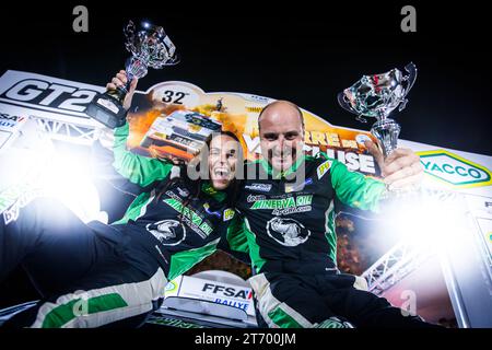VIGION Jean-Sébastien, BORDERIE Amandine, Renault Clio RS Line Rally5, portrait lors du Rallye Terre de Vaucluse 2023, 7e tour du Championnat de France des rallyes Terre 2023, du 11 au 12 novembre 2023 à Courthézon, France - photo Bastien Roux / DPPI Banque D'Images