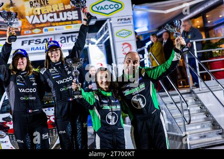 VIGION Jean-Sébastien, BORDERIE Amandine, Renault Clio RS Line Rally5, portrait lors du Rallye Terre de Vaucluse 2023, 7e tour du Championnat de France des rallyes Terre 2023, du 11 au 12 novembre 2023 à Courthézon, France - photo Bastien Roux / DPPI Banque D'Images