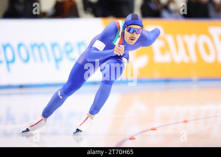 Betti Francesco (ITA), 11 NOVEMBRE 2023 - Patinage de vitesse : coupe du monde ISU de Patinage de vitesse 2023/24 Obihiro 1500m hommes Division B à Meiji Hokkaido Tokachi Oval à Hokkaido, Japon. (Photo de Naoki Morita/AFLO SPORT) Banque D'Images