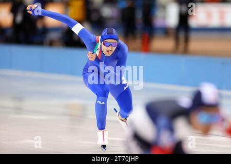 Betti Francesco (ITA), 11 NOVEMBRE 2023 - Patinage de vitesse : coupe du monde de patinage de vitesse ISU 2023/24 Obihiro Mens 1500m Division B à Meiji Hokkaido Tokachi Oval à Hokkaido, Japon. (Photo par AFLO SPORT) Banque D'Images