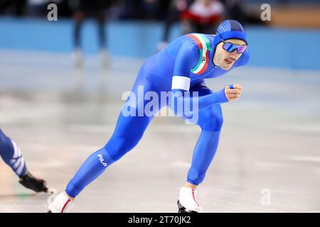 Betti Francesco (ITA), 11 NOVEMBRE 2023 - Patinage de vitesse : coupe du monde de patinage de vitesse ISU 2023/24 Obihiro Mens 1500m Division B à Meiji Hokkaido Tokachi Oval à Hokkaido, Japon. (Photo par AFLO SPORT) Banque D'Images