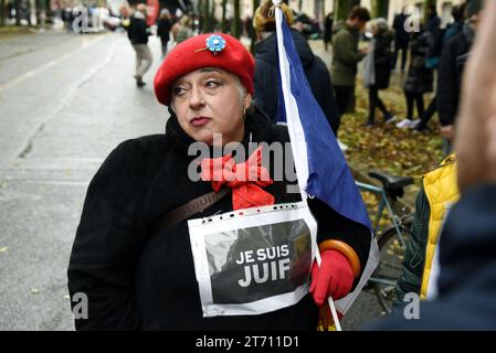 Marche contre l'antisémitisme à Paris, France le 12 novembre 2023 photo d'Alain Apaydin/ABACAPRESS.COM Banque D'Images