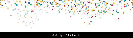 illustration vectorielle eps arrière-plan transparent avec différents confettis de couleur pour les concepts de fête Illustration de Vecteur