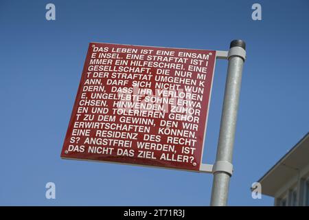 Kunstobjekt Platz der Grundrechte von Jochen Gerz, Karlsruhe, Baden-Württemberg, Deutschland Banque D'Images