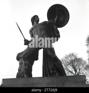 Années 1960, historique, Statue du Duc de Wellington, Hyde Park, Londres, Angleterre, Royaume-Uni. Banque D'Images