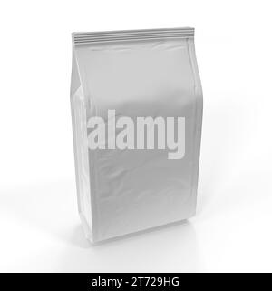 Maquette d'emballage pour café ou bonbons. illustration de rendu 3d. Banque D'Images