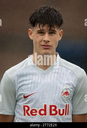 Milan, Italie. 24 octobre 2023. Jano Zeteny du FC Salzbourg regarde pendant la formation avant le match de l'UEFA Youth League au Youth Development Centre de Milan. Le crédit photo devrait se lire : Jonathan Moscrop/Sportimage crédit : Sportimage Ltd/Alamy Live News Banque D'Images