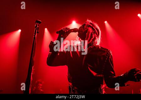 Copenhague, Danemark. 12 novembre 2023. Le chanteur et musicien américain Yves Tumor donne un concert live à VEGA à Copenhague. (Crédit photo : Gonzales photo/Alamy Live News Banque D'Images