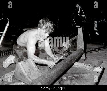 Einsturzende Neubauten en concert à de Doelen à Rotterdam Hollend pendant la festval Pandora's Music Box 11-09-1985. vvbvanbree fotografie Banque D'Images