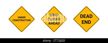 panneau de signalisation. ensemble de panneaux de restriction. Illustration vectorielle Illustration de Vecteur