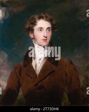 Portrait de Frederick H Hemming, peinture à l'huile sur toile par Sir Thomas Lawrence, vers 1824 Banque D'Images