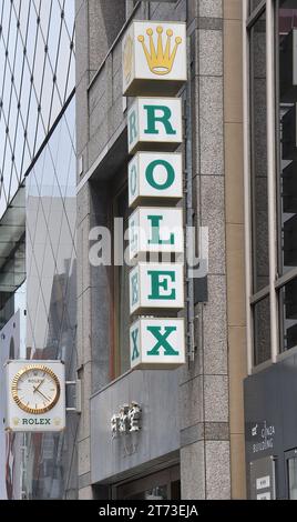 Boutique Rolex, Ginza, Tokyo, Japon Banque D'Images