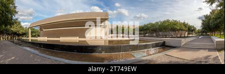 Fort Worth, Texas - 5 novembre 2023 : le Kimbell Art Museum est situé dans le quartier culturel et accueille des anciens maîtres européens et des exhib d'art itinérant Banque D'Images