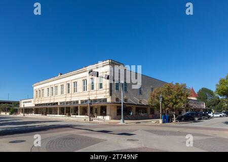 Kerrville, USA - 1 novembre 2023 : ancien centre commercial historique de la famille Schreiners à Kerrville, Texas, USA Banque D'Images