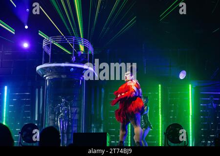 Milan, Italie, 12 novembre 2023. RuPaul's Drag Race - Werq The World Tour en direct à Milan, Italie. Crédits : Maria Laura Arturi/Alamy Live News Banque D'Images