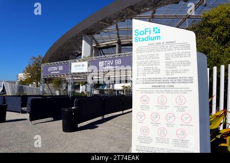 SOFI Stadium, Sports and Entertainment stade couvert situé au 1001 Stadium Dr, Inglewood (Los Angeles - Californie) Banque D'Images
