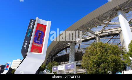 SOFI Stadium, Sports and Entertainment stade couvert situé au 1001 Stadium Dr, Inglewood (Los Angeles - Californie) Banque D'Images