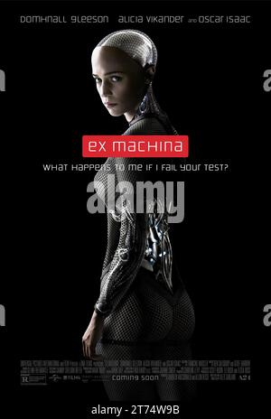 Ex Machina affiche de film Alicia Vikander Banque D'Images