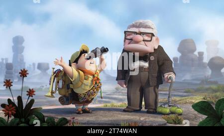 Up Up 2009 Russell & Carl Fredricksen Directeur - Pete Docter, Bob Peterson Banque D'Images