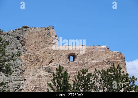 Vue de Monument to Crazy Horse dans le dakota du Sud Banque D'Images