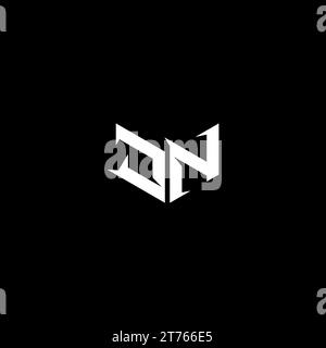 Logo de l'emblème JN Premium initial eSport et concept de conception de jeu Illustration de Vecteur