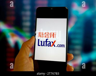 SUQIAN, CHINE - 14 NOVEMBRE 2023 - illustration Lufax, 14 novembre 2023, Suqian, province du Jiangsu, Chine. Banque D'Images