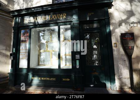 Place Emile Goudeau à Montmartre, Paris, France. Banque D'Images