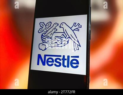 SUQIAN, CHINE - 14 NOVEMBRE 2023 - illustration Nestlé, ville de Suqian, province du Jiangsu, Chine, 14 novembre, 2023. Banque D'Images