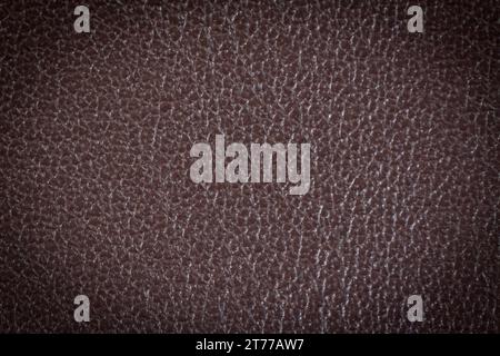 texture en cuir marron avec coutures bleues pour le fond Banque D'Images