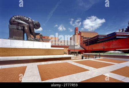 Courtyard à la British Library Banque D'Images