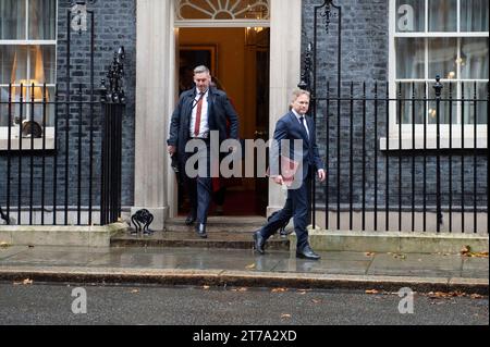 Londres, Royaume-Uni. 14 novembre 2023. RT Hon Grant Shapps MP, Secrétaire d'État à la Défense. Les ministres du nouveau cabinet remanié assistent à la réunion hebdomadaire du cabinet du gouvernement au 10 Downing Street à Westminster, Londres. Claire Doherty/Alamy Live News Banque D'Images