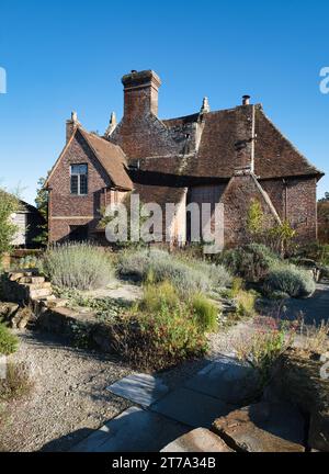 Maison de vacances du prêtre à Sissinghurst dans le Kent en automne. Banque D'Images