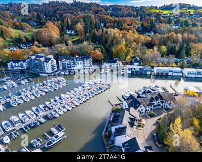 Windermere Marina Village d'en haut Banque D'Images