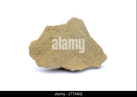 Le grès est une roche sédimentaire clastique composée de grains de quartz. Echantillon. Banque D'Images