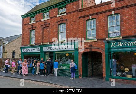 Restaurant traditionnel Hobbs & sons au Black Country Living Museum, Dudley, West Midlands, Angleterre, Royaume-Uni Banque D'Images