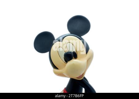 Image de studio de la souris Mickey sur un fond blanc isolé. Banque D'Images