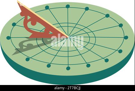 Vecteur d'icône de montre de soleil vintage Illustration de Vecteur