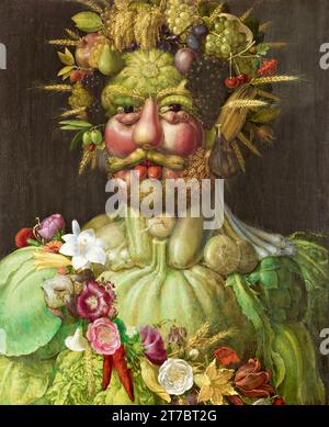 'Vertumnus peint par Giuseppe Arcimboldo : un chef-d'œuvre d'art classique' Illustration de Vecteur