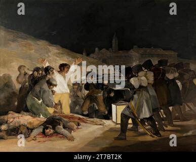 'Francisco de Goya - le troisième mai 1808 : un chef-d'œuvre d'art classique' Illustration de Vecteur