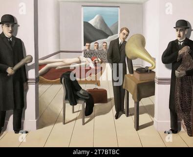 « The Menaced Assassin de Rene Magritte : a Classic Art Masterpiece » Illustration de Vecteur