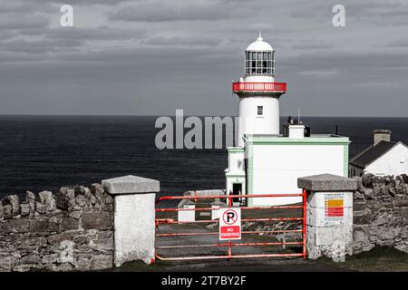 Phare d'Aranmore, Burtonport, comté de Donegal, Irlande Banque D'Images