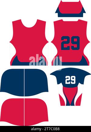 Modèles de sweat à capuche par sublimation Illustration de Vecteur