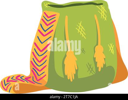 culture colombienne wayuu mochila Illustration de Vecteur