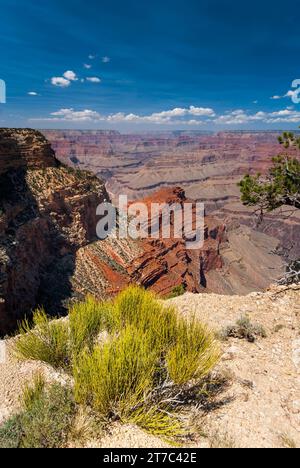 Parcours de repos des ermites, parc national du Grand Canyon, rive sud, Arizona, États-Unis Banque D'Images