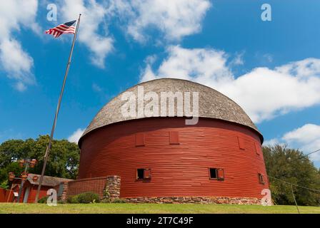 Grange ronde, grange ronde, grange, ferme, cour de ferme, histoire, historique, agriculture, agro-industrie, route 66 Banque D'Images